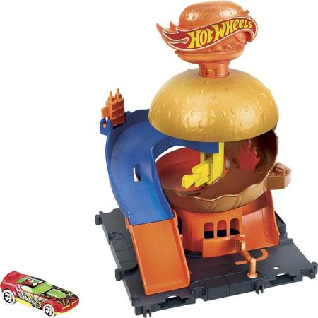 Imagem de Hot Wheels City Pista Burger Drive Thru HDR26 Mattel