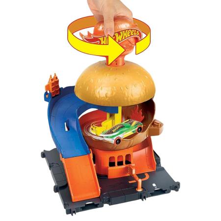 Imagem de Hot Wheels City Pista Burger Drive Thru HDR26 Mattel