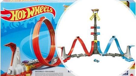 Pista Hot Wheels Com Looping Desafio Da Altura Mattel - Pistas