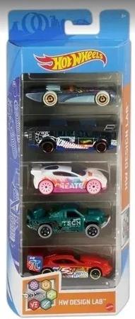 Kit 5 Carrinhos Hot Wheels Sortidos Original Coleção Brinde