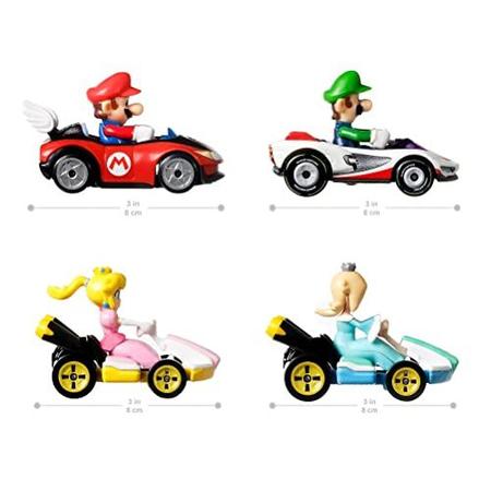 Imagem de Hot Wheels Mario Kart - Conjunto 4 carros - 3+