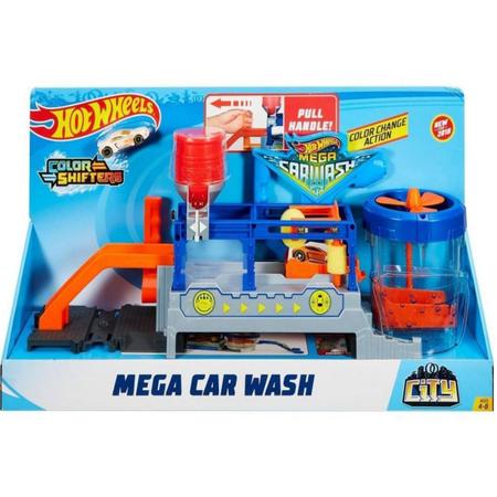 Kit Brinquedo Menino Mega Lava Rapido e Carrinho Ferro Muda Cor