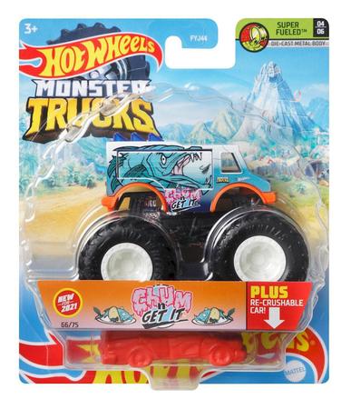 Carrinho Hot Wheels Monster Truck 1:64 Original - Mattel Fyj44