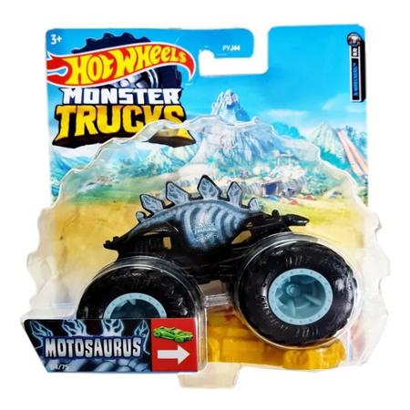 Hot Wheels - 1:64 - Motosaurus com Carrinho - Monster Trucks