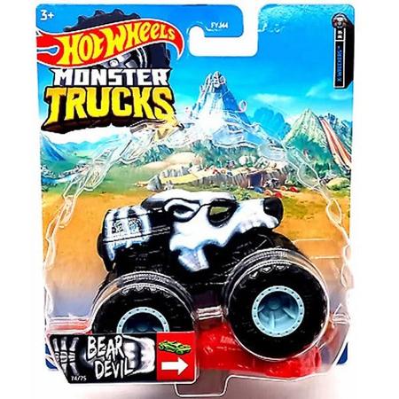 Caminhão Hot Wheels Monster Trucks Bear Devil - Mattel - A sua Loja de  Brinquedos, 10% Off no Boleto ou PIX