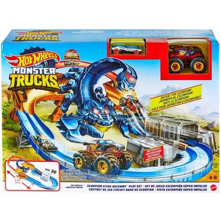 Hot Wheels Monster Trucks Pista Escorpião Super Impulso