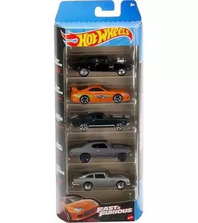 Imagem de Hot Wheels Pack c/ 5un.  Velozes e Furiosos - HLY70 Fast Furious