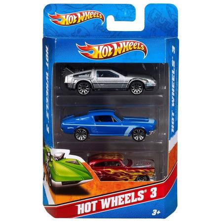 Pacote com 3 Carrinhos Hot Wheels Sortidos - Mattel