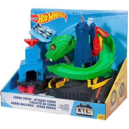  Hot Wheels City Cobra Crush Playset : Toys & Games
