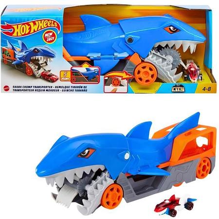 Pista Hot Wheels Guincho Tubarão Com Carrinho - Mattel Gvg36
