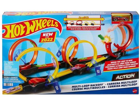 Hot Wheels Pista De Brinquedo Corrida Multi Loop - 34cm Mattel