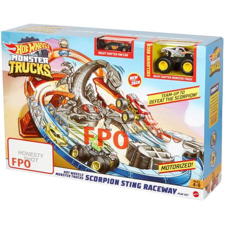 Brinquedo Infantil Pista Hot Wheels Acessorio Monster Truck Escape  Escorpiao Mattel - Papellotti