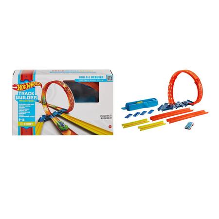 Hot Wheels Track Builder Pista Lançador com Looping Ajustável