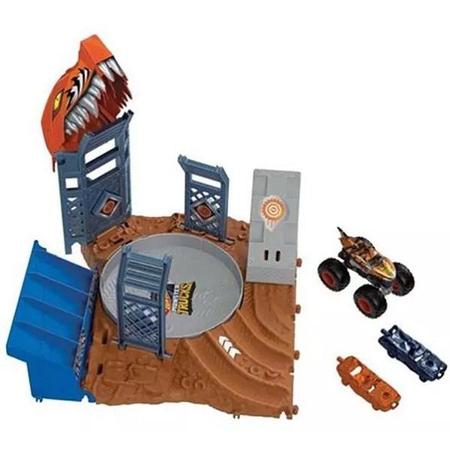 Hot Wheels Pista Monster TRUCK Arena Desafio do Salto de Carro Mattel HNB92  – Starhouse Mega Store