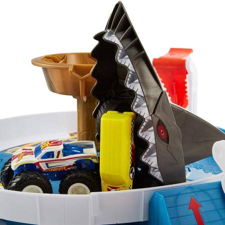 Pista Hot Wheels Monster Trucks Batalha do Tubarão Mecha Mattel - Pistas -  Magazine Luiza