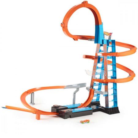 Brinquedo Infantil Pista Hot Wheels Pista Torre De Colisao Aerea Mattel -  Papellotti