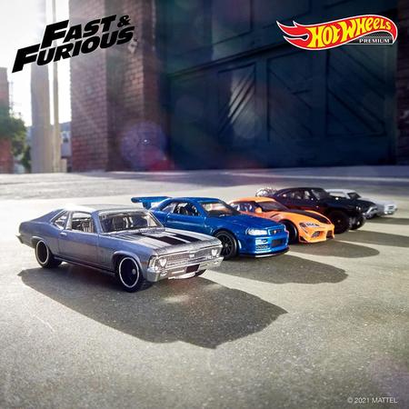 Kit 5 carrinhos hot wheels velozes e furiosos 2021