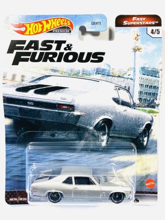 Imagem de Hot Wheels premium Velozes e Furiosos-70chevy Nova Ss Grk50