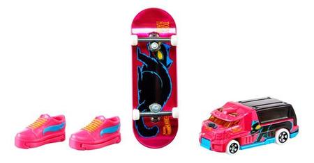 Miniatura - Carro e Skate De Dedo HW MATTEL