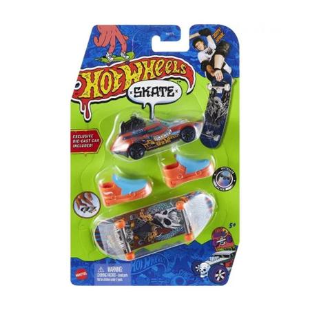 Skate de Dedo com Acessório - Hot Wheels - Tony Hawk - Sortido