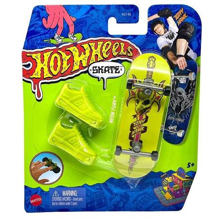 Hot Wheels Skate De Dedo Com Tênis Shredator - HNG23