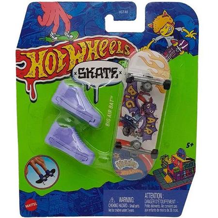 Hot Wheels Skate De Dedo Com Tênis Stacked Dominance - HNG32