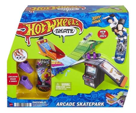 Skate de Dedo com Acessório - Hot Wheels - Tony Hawk - Sortido - Mattel