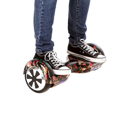 Hoverboard Skate Élétrico Bluetooth Com Led Alça Curta 6,5 Polegadas Fogo  e Água - YDTECH - Hoverboard - Magazine Luiza