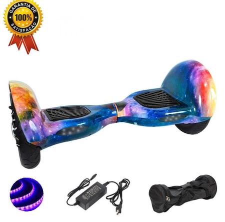 Hoverboard Grande Hoverboard Grande Universo Galaxia 10 Polegadas Smart Balance Bluetooth LEDs Bateria Hoverboard Magazine Luiza