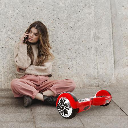 Imagem de Hoverboard Infantil 6,5 Polegadas Led Bluetooth Vermelho