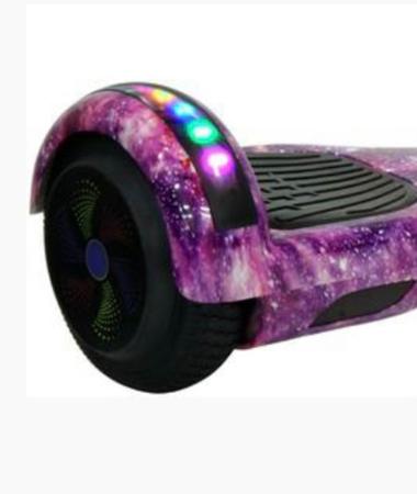 Hoverboard Skate Élétrico Bluetooth Com Led Alça Curta 6,5