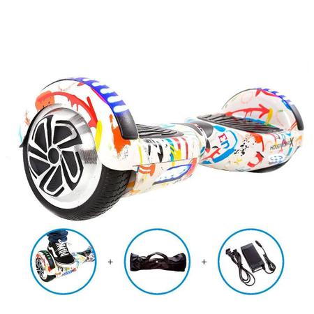 Imagem de Hoverboard Skate Elétrico 2024 nova geração led Infantil, 6.5" Led Bluetooth Bateria De Grande Capacidade Motor Brushless