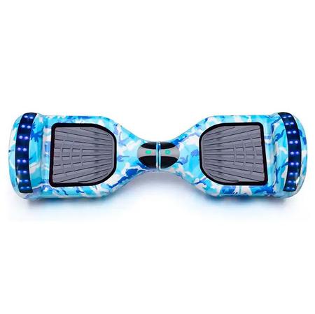 Imagem de Hoverboard Skate Elétrico 6.5 Azul Camuflado Led Bluetooth