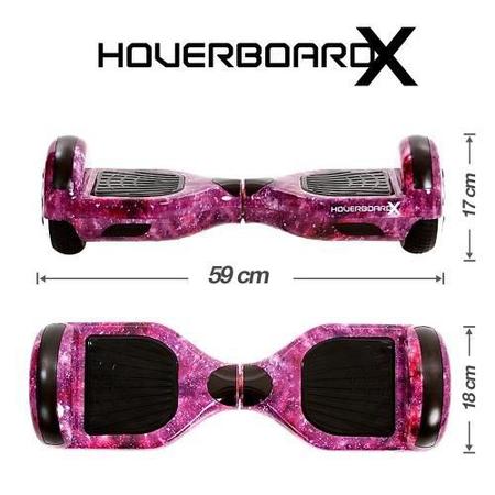 Hoverboard Skate Elétrico 6.5'' Fogo e Água com LED e Bluetooth em