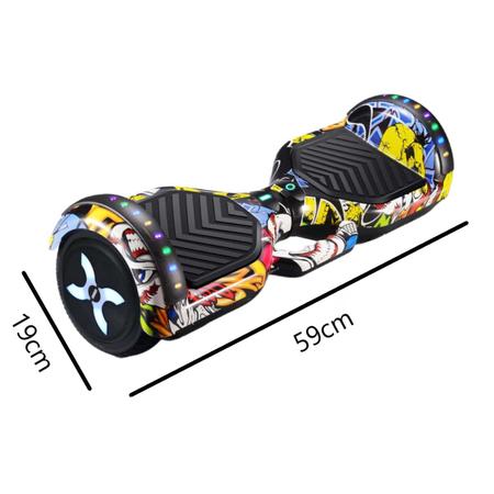 Imagem de Hoverboard Skate Elétrico 6.5 Led Balance +Capacete e Squeze