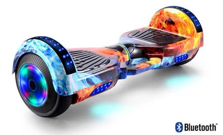 Skate Elétrico Hoverboard 6.5 Fogo e Água com LED Frontal e