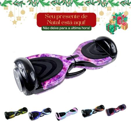 Hoverboard Skate Élétrico Bluetooth Com Led Alça Curta 6,5