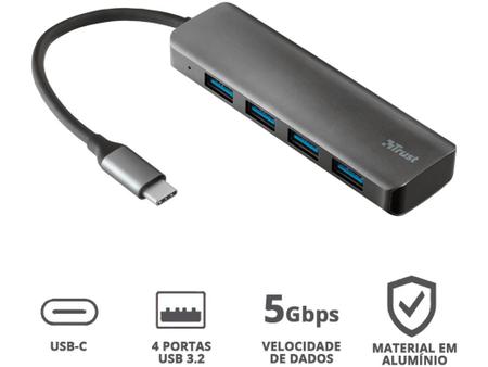 Imagem de Hub 4 Portas USB-A3.2 Trust