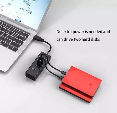 Imagem de Hub USB 4 Portas para Conectar Todos os Seus Dispositivos 