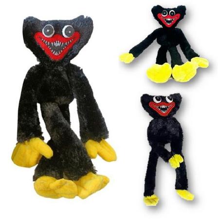 Boneco Huggy Wuggy Preto Kiss Missy Pop Play Time Plush Toy