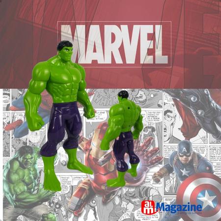 Imagem de Hulk Boneco Marvel Vingadores Articulado Figura De Ação 23cm