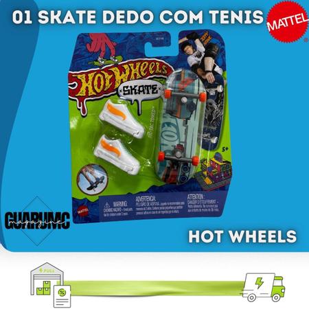 Hot Wheels Skate De Dedo Com Tênis Stacked Dominance - HNG32