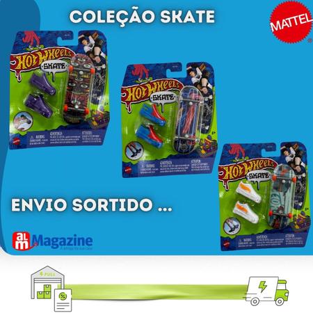 Hot Wheels Skate de Dedo com Tenis HGT46 - Mattel - Patins 4 Rodas Infantil  - Magazine Luiza