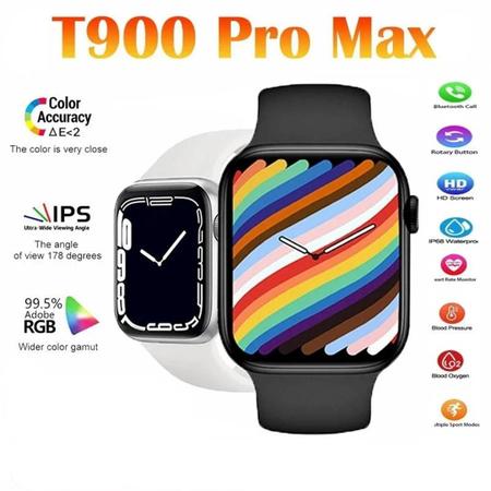 Imagem de  i8 Max Pro Relógio Inteligente Com foto personalizada e troca de pulseira, Smartwatch Bluetooth Relógio De Fitne