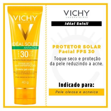 Imagem de Idéal Soleil Antiacne FPS 30 Vichy - Protetor Solar