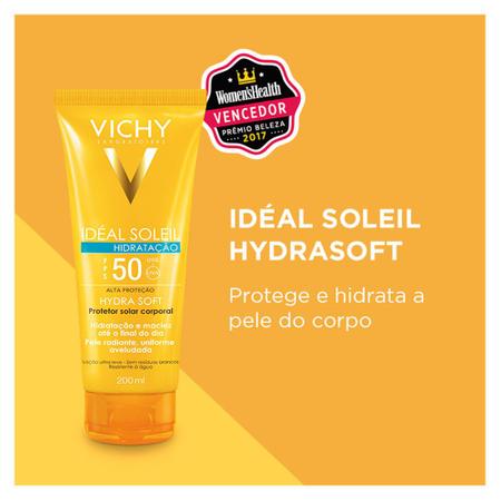 Vichy Ideal Soleil Protetor Solar 200ml Fps50+hydra Fps50 Promocional -  Vick - Protetor Solar Dermocosmético - Magazine Luiza