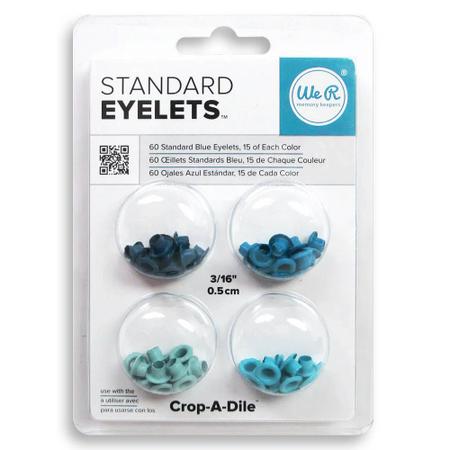 Imagem de Ilhos Metal Eyelets & Washer Standard Aqua C/60 Pcs