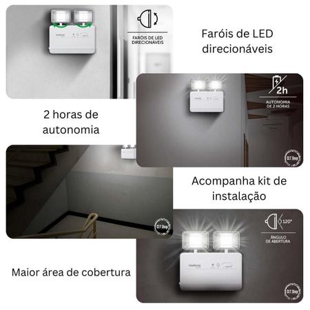 Imagem de Iluminação De Emergência Bla 600 Intelbras Revenda Oficial