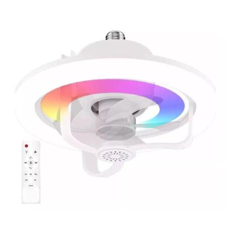 Imagem de Iluminação Inteligente: Luminária Ventilador Teto Led 50W