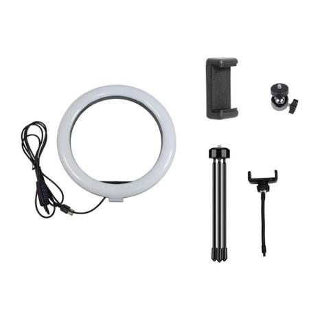 Imagem de Iluminador Circular De Led Ring Light 26Cm Tripé - Apexel